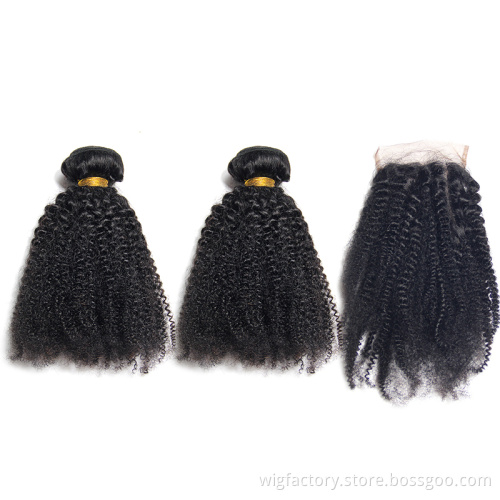 Wholesale cheap virgin hair wholesale 10a grade vendors, afro kinky virgin hair with closure,100% human hair bundles